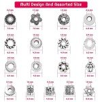 Silver Metal Spacer Beads for Jewelry Making, 900pcs