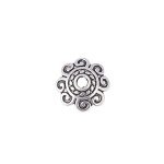 200Pcs Tibetan Silver Bead Caps for Jewelry