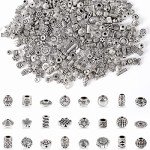 300Pcs Silver Antique Spacer Beads for DIY Jewelry