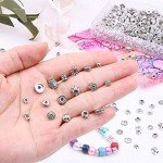 Silver Metal Spacer Beads for Jewelry Making, 900pcs