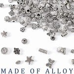 300Pcs Silver Antique Spacer Beads for DIY Jewelry