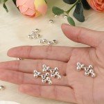 1500 Metallic Silver Spacer Beads for Jewelry Making