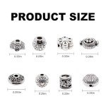 Tibetan Silver Beads for Crafting and Jewelry