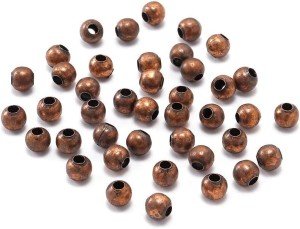 Antique Copper 5mm Round Spacer Beads for Jewelry