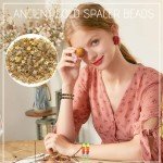 Antique Gold Flower Spacer Beads Caps for Jewelry