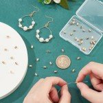 60PCS 18K Gold Plated Spacer Beads for Crafts