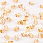 60PCS 18K Gold Plated Spacer Beads for Crafts