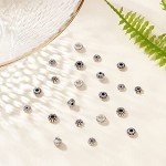300pcs Antique Silver Spacer Beads - 6 Styles