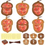 24 Sets Acorn Tissue Sign Craft Kit