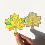 Fall Leaf and Pumpkin Suncatcher Craft Kit