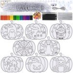 Halloween Pumpkin Suncatcher Craft Kit for Kids