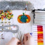 Halloween Pumpkin Suncatcher Craft Kit for Kids