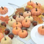 Mini Foam Pumpkins & Acorns Fall Decor Set