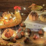 Mini Foam Pumpkins & Acorns Fall Decor Set