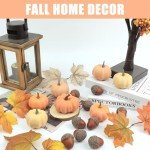 Mini Foam Pumpkins & Acorns Fall Decor Set