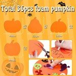 Halloween Foam Pumpkin Stickers for Kids' Crafts