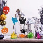 60PCS Halloween Wooden Craft Cutouts for Kids