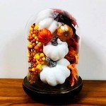Assorted White Faux Pumpkins for Seasonal Decor