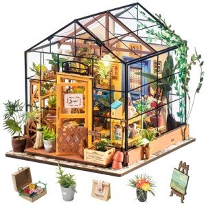 Rolife DIY Miniature Greenhouse House Kit for Adults