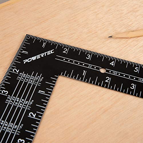 POWERTEC 80008 L-Shaped Framing Square Tool