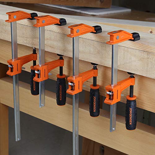 JORGENSEN 4-Pack Medium Duty Steel Bar Clamps