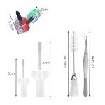 8 Pieces Sewing Machine Cleaning Kit Include Sewing Machine Repair Tools with Tweezers Double Headed Brush Screwdriver for Repair and Cleaning Sewing Machine