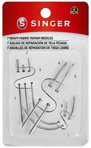 SINGER 01025 Heavy Duty Household Hand Needles, 1 Canvas, 1 Carpet, 1 Leather, 1 Sacks, 1 Sail, 2 Upholstery