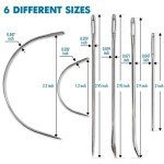 Heavy Duty Hand Sewing Needles Set - 12 Needles for Upholstery, Leather, Carpet Canvas Repair