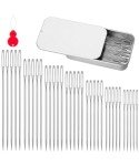Mr. Pen- Large Eye Needles for Hand Sewing, 40 pcs, 7 Sizes, Large Eye Sewing Needles with Needle Threaders, Embroidery Needles for Hand Sewing Needles Large Eye Hand Sewing Needle, Embroidery Needle