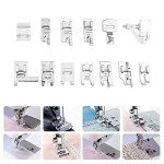 Professional Domestic Sewing Machine Sewing Foot Presser Foot Presser Feet Set for Singer, Brother, Janome, Babylock, Elna,Toyota,New Home,Simplicity and Low Shank Sewing Machines