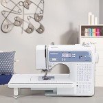 Brother Sewing and Quilting Machine, Computerized, 165 Built-in Stitches, LCD Display, Wide Table, 8 Included Presser Feet, White