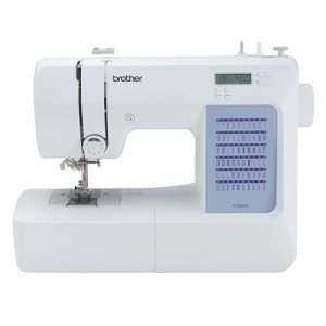 Brother CS5055 Computerized Sewing Machine, 60 Built-in Stitches, LCD Display, 7 Included Feet, White