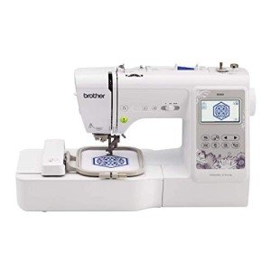 Brother SE600 Sewing and Embroidery Machine, 80 Designs, 103 Built-In Stitches, Computerized, 4" x 4" Hoop Area, 3.2" LCD Touchscreen Display, 7 Included Feet