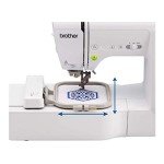 Brother SE600 Sewing and Embroidery Machine, 80 Designs, 103 Built-In Stitches, Computerized, 4" x 4" Hoop Area, 3.2" LCD Touchscreen Display, 7 Included Feet