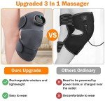Versatile 3-in-1 Knee Massager for All Settings
