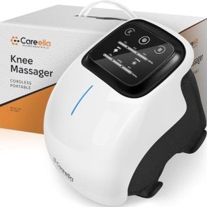Careella Wireless Knee Massager with Heat & Vibration