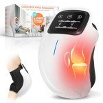 Cordless Knee Massager with Infrared Heat & Vibration