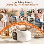 Cordless Knee Massager with Infrared Heat & Vibration