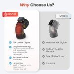 Cordless Heated Knee Massager with Vibration