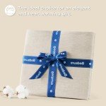 Bedsure Linen Sheets - Queen Linen Bed Sheet, 4 Pcs Linen Cotton Sheets Queen Size Set, Linen Cotton Blend Sheets for All Seasons, 1 Flat Sheet, 1 Fitted Sheet and 2 Pillowcases (Linen, Queen)