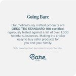 Bare Home 100% Organic Cotton Queen Sheet Set - Crisp Percale Weave - Cool, Breathable, and Hypoallergenic - Bedding Sheets & Pillowcases - Luxury Hotel Sheet Set (Queen, Grey)