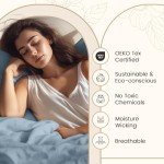 Egyptian Cotton Sheets King Size, 800 Thread Count 4 Piece Sheet Set, Cotton Sheets for King Size Bed, Solid Sateen Weave, 16" Deep Pocket (Fits Upto 18" Mattress), Cotton Bed Sheets - French Blue