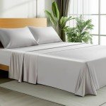 Lyralith Viscose Derived from Bamboo Cooling Bed Sheets, Deep Pockets Up to 16", Silky Soft, Hotel Luxury Hypoallergenic Bedding, 4-Piece Sliver Gray Set, Oeko-Tex Certified, King Size