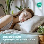 Lyralith Viscose Derived from Bamboo Cooling Bed Sheets, Deep Pockets Up to 16", Silky Soft, Hotel Luxury Hypoallergenic Bedding, 4-Piece Sliver Gray Set, Oeko-Tex Certified, King Size