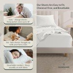 100% Egyptian Cotton Sheets Queen Size Bed Set - 4 Pcs, White Queen Sheet Set | 1000 Thread Count Egyptian Cotton Sheets Queen | Hotel Luxury Bed Sheets, Upto 17"Deep Pocket Queen Sheets -White Sheets