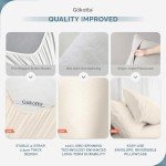 GOKOTTA Queen Size Bed Sheets 4 Piece Set, 100% Rayon Derived from Bamboo, Cooling for Hot Sleepers - Hotel Luxury Silk Breathable Sheets, Deep Pocket Up to 16" - Durable Double Stitched