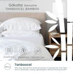 GOKOTTA Queen Size Bed Sheets 4 Piece Set, 100% Rayon Derived from Bamboo, Cooling for Hot Sleepers - Hotel Luxury Silk Breathable Sheets, Deep Pocket Up to 16" - Durable Double Stitched