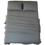 SONORO KATE Bed Sheet Set Super Soft Microfiber 1800 Thread Count Luxury Egyptian Sheets 18-Inch Deep Pocket Wrinkle and Hypoallergenic-4 Piece(California King Dark Grey)