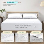 THREAD SPREAD 100% Egyptian Cotton Sheets Queen Size - 800 High Thread Count Sheets Queen, 4 PC White Luxury Hotel Sheets for Queen Size Bed, 16" Deep Pocket Sateen Weave Soft Cooling Bedding Sets