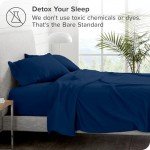 Bare Home Super Soft Fleece Sheet Set - Split King Size - Extra Plush Polar Fleece, No-Pilling Bed Sheets - All Season Cozy Warmth (Split King, Dark Blue)
